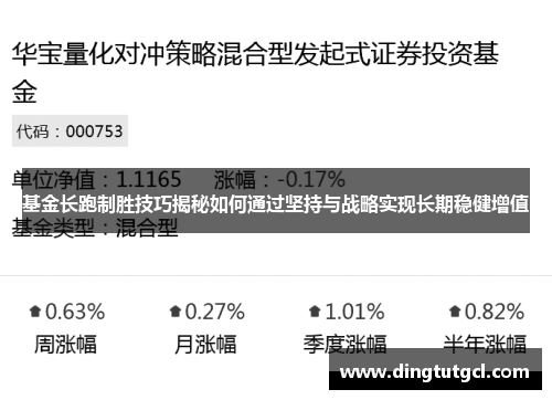 基金长跑制胜技巧揭秘如何通过坚持与战略实现长期稳健增值